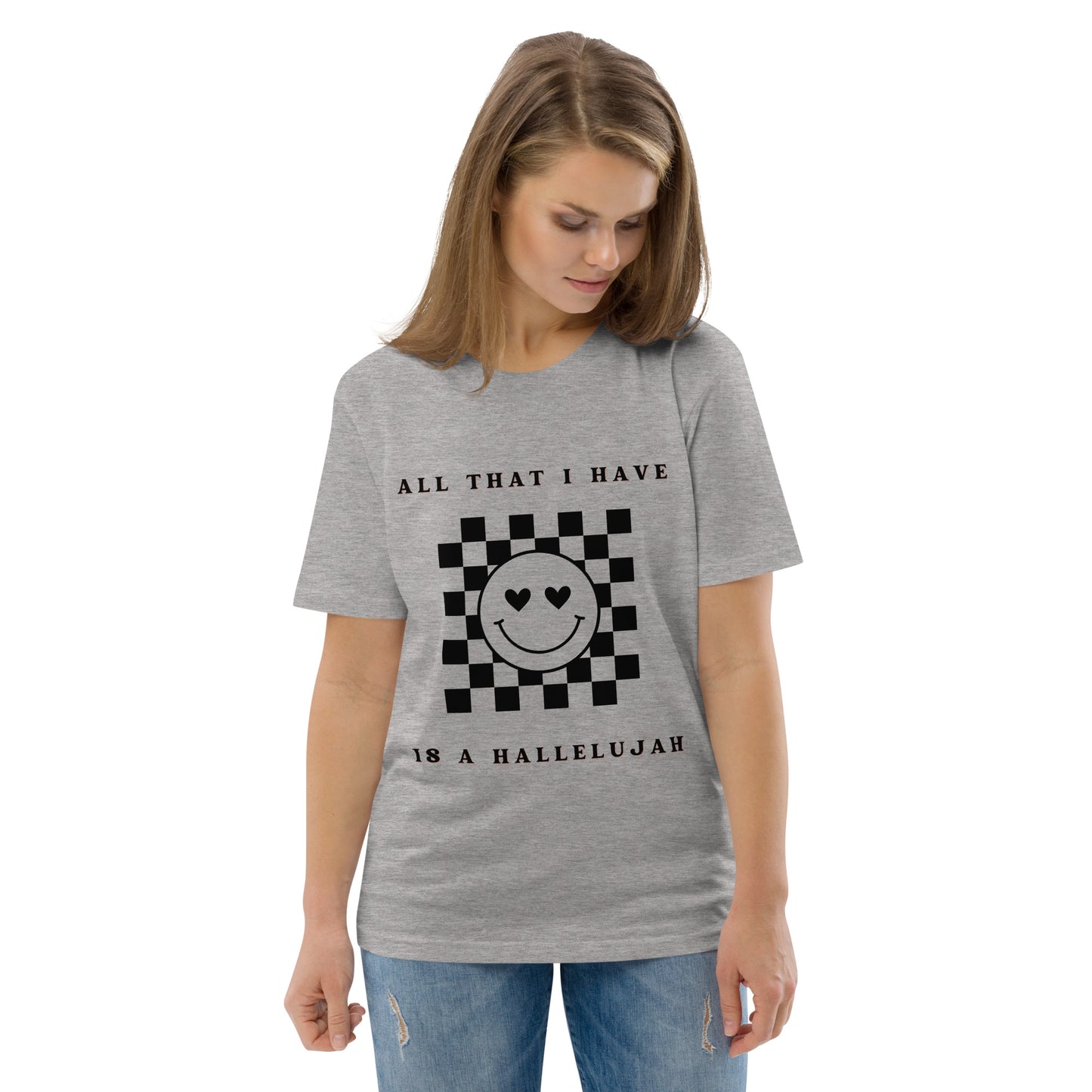 Pink Smiley Hallelujah t-shirt