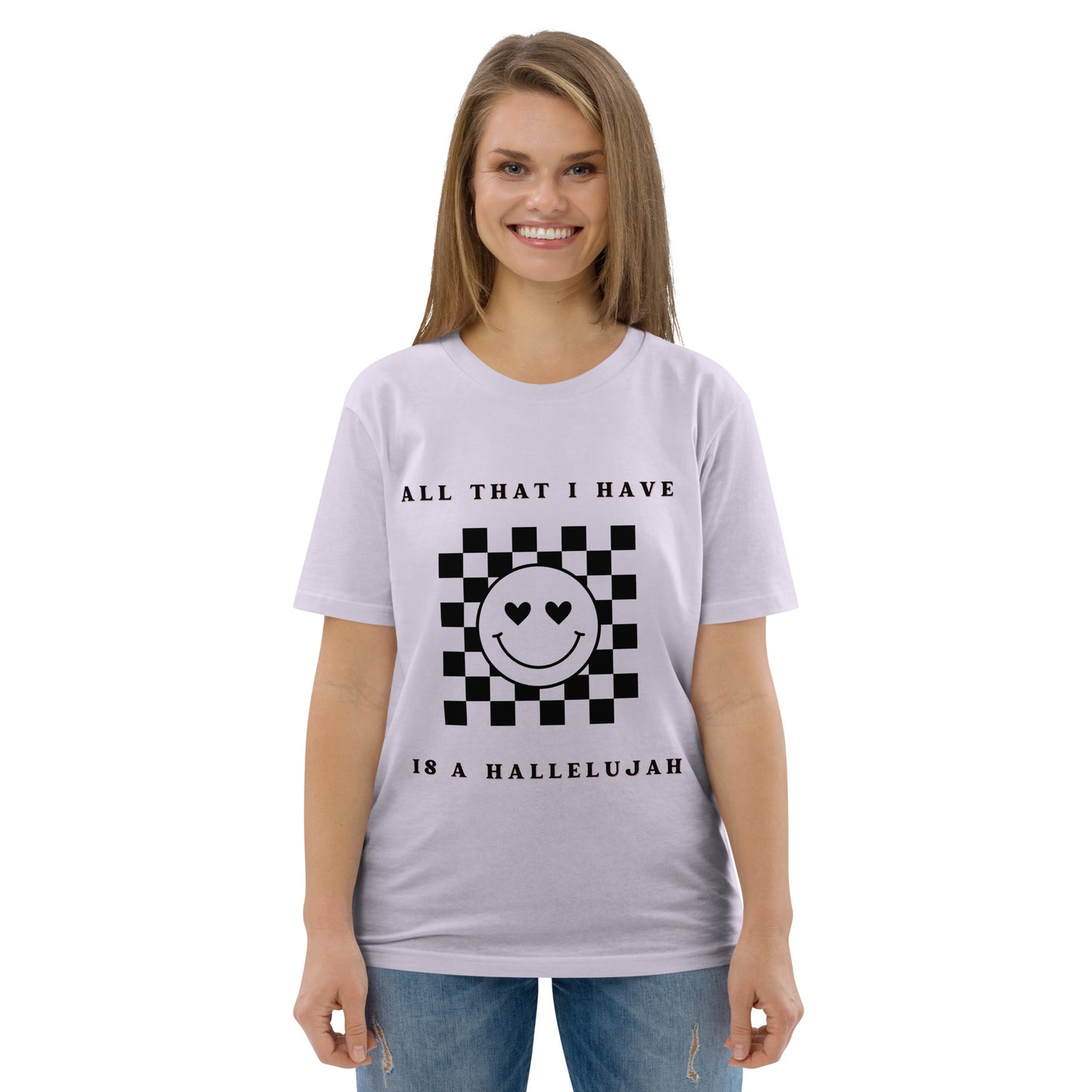 Pink Smiley Hallelujah t-shirt
